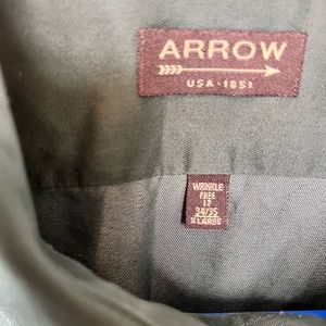 Gently used Male Dress Shirts Size 17 (XL) Dark Military Green